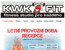Tablet Screenshot of kwkfit.cz